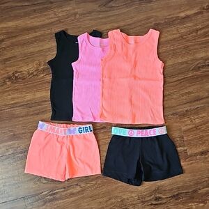 Wonder Nation Toddler Girsl Summer Bundle Size XS (4-5)